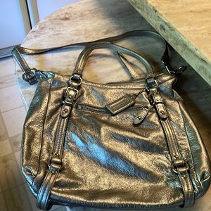 Silver Coach purse.